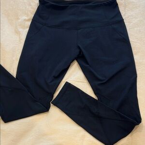 Zella Black Mesh Panel Leggings